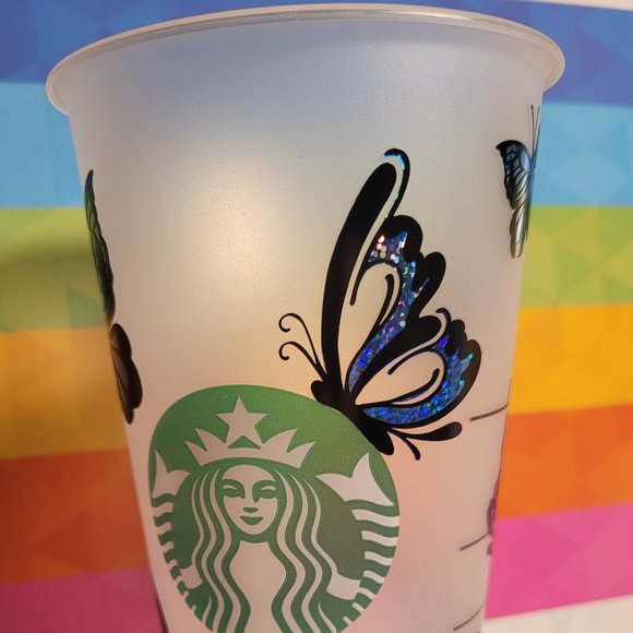New 24oz Starbucks Reusable Venti Cold Cups, "Butt